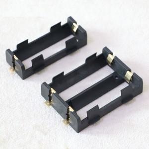 20PCS 26650 배터리 홀더 SMD 브론즈 핀이 있는 검정색 3.7V 충전식 금도금 케이스 박스