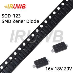 100개 SOD-123 SMD 제너 다이오드 MMSZ5246B J1 16V 20V T1G 350mW