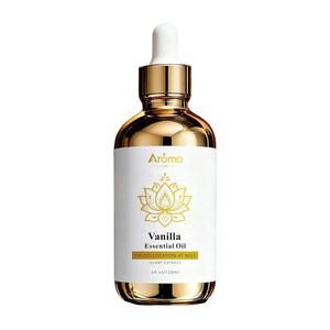 100% 순수 바닐라 에센셜 오일, 4 Fl Oz, 디퓨저용 바닐라 오일, 홈 프래그런스 & 아로마테라피, 디퓨저용 에센셜 오일, 홈 & 스킨 & 홈 케어, 캔들 만들기용 캔들