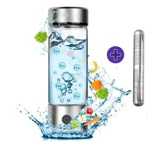 스마트 수소수 물병 알칼리 스틱 세트 휴대용 SPE 이온화기 필터 포함 스테인리스 미네랄 정수기 가정용 사