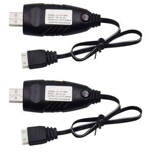 RC 카보트 비행기 드론 에어소프트 11.1V 3S 3셀 리포 배터리 / USB 신제품에 적합한 2팩 1.5A 충전 케이블