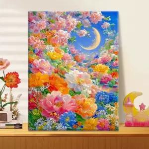 실십자수 잉어 풍요 상징 결실 세트 70x50cm 3가닥자수 금전운 면사 패키지 도
