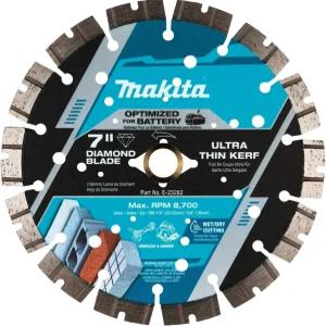 Makita E-23282 7인치 얇은 톱날 폭 다이아몬드 블레이드 세그먼트 타입 범용
