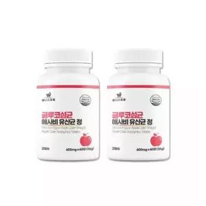 웰니스 글루코섬균 웰프 애사비 2박스 60정 선물세트