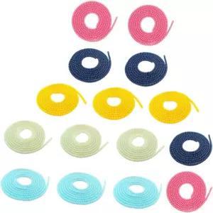 SUNCN 15PCS 데이터 케이블 보호 슬리브 반려동물 코드 보호기 라인 모바일 충전기 와이어 tpu