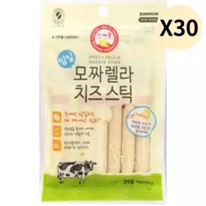 바우와우 강아지 간식 모짜렐라 치즈 스틱 7ea X30