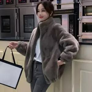 겨울코트 여성 겨울 보들보들 세미 하이넥 집업 아우터 코트
