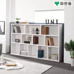 파란들가구 33T 2000 와이드 3단책장 A형 거실책장 수납장식장