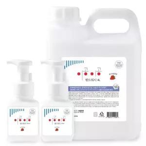 [하프클럽/알티피아]이공이공 핸드워시 딸기향 4L 1개+300ml 본품 2개
