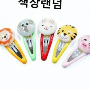 강아지삔 똑딱핀 캐릭터 똑딱이핀 머리핀 헤어핀