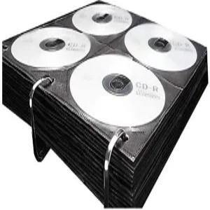 볼트즈 CD 삽입 페이지 구멍 뚫림 3개 10 x 10.875 인치 8장의 50장/팩 검은색 VZ01415