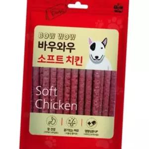바우와우 소프트 치킨 150g 강아지 져키 간식