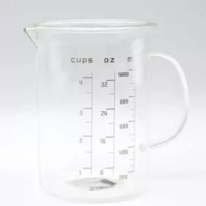 대형계량컵 마카 유리 계량컵 비커 제빵 1000ml