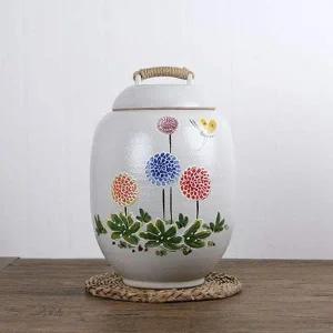 보관용기 민들레 10kg 옹기쌀독 잡곡보관함 뚜껑 여주쌀독
