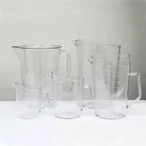 계량눈금 투명 PC 계량컵 11.7x16cm 용량 1리터 플라스틱비커