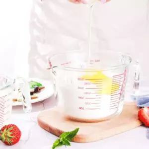 손잡이계량컵 눈금컵 내열 강화유리 계량컵 베이킹 눈금 비커 500ml