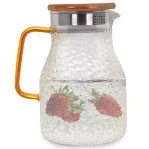 고품질 TBZ 니토 엠보 내열유리 티포트(1.6L) 주전자 직화가능 필터...
