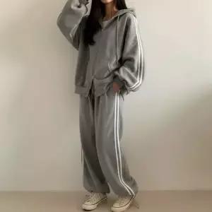 셀럽하우스 사이드라인 루즈 후드집업 데일리 트레이닝세트