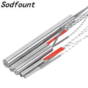 2pcs 금형 카트리지 히터 가열 요소 원통형 직경 10/12/14/18/20mmTube 100-1200w AC220V 고전력