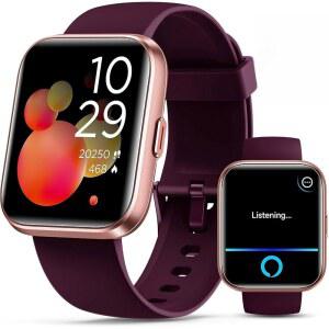 Smartwatch for Women Compatible with Android & 1.8'' Fitness Tracker Watch Alexa Call Notification Alerts Heart Rate Sleep Monitor 120 Sports Modes Waterproof