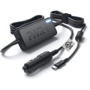 USB-C Laptop CAR Charger Power Adapter: for Dell Latitude Precision XPS Lenovo Yoga Thinkpad Pro Air LG Gram Razer Blade Stealth Chromebook Pixel Acer Asus Steam Deck DJI Mavic UL Listed PD3