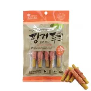 120g 핫도그 강아지 간식 닭고기 핑거푸드