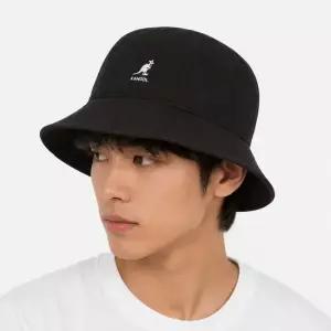 캉골 K5369 BLACK 워시드 캐주얼 버킷햇