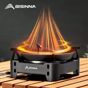 강염스토브 캠핑 버너 BISINNA 가스 스토브 3600W 고출력 적외선 카드 휴대용 경량 야외 피크닉 하이킹