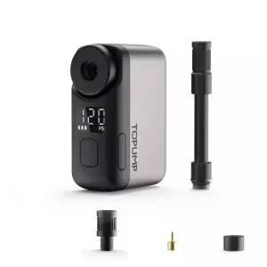 [호환] TOPUMP TB2 PRO 자전거 무선 타이어 팽창기 용 미니 휴대용 전기 펌프 120PSI 최대 450mAh 배터리 (