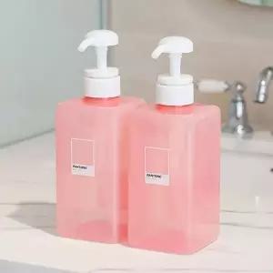 고품질 팬톤 욕실 샴푸 디스펜서 리필 용기 400ml 세제 공병 펌프형 욕실디스펜서 욕실소분용기 WFNJQU3