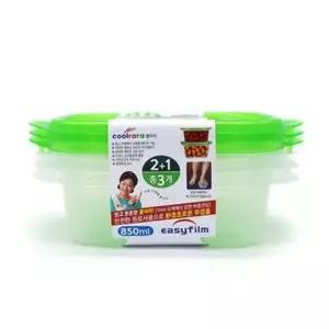 고품질 TBZ 직사각 5호 수납 위생 밀폐용기 850ml 3p세트 냉장고용기 ...