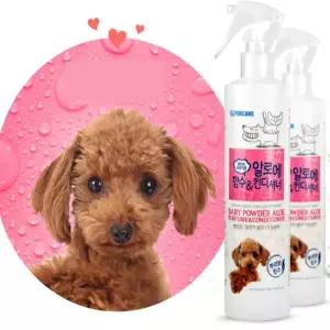 루틴 마켓 강아지 미스트 베이비파우더 300ml 강아지털엉킴스프레이 말티푸미스트