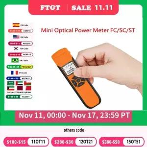 광 파워 G10 플래시 라이트 OPM FC/SC/ST가 있는 고정밀 충전식 배터리 FTTH 광섬유 파워