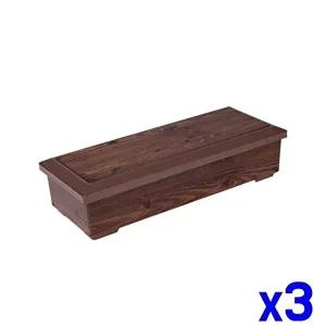 고품질 TBZ 뚜껑식 우드 수저함 x3개 수저꽂이 수저통 수저케이스 수저함 다용도꽂이 수저케이스 WFNKBMW
