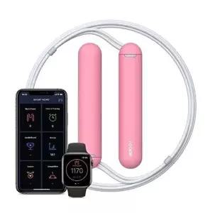 스마트 줄넘기 핑크 칼로리 복싱 코어운동 점프 헬스 블루투스 조절-WFO4651