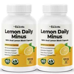 고체레몬즙 레몬원액 100 액기스 레몬정 5000mg 60캡슐 2개