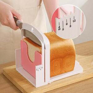 다기능 토스트 빵 슬라이서 스탠드 접이식 머신 DIY 베이킹 커팅 가이드 도구 홈메이드