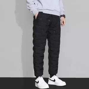 [하프클럽/]패딩바지 남자 조거팬츠 보온 작업복 따뜻한 일자팬츠 방한바지
