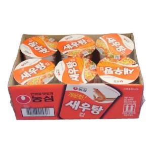농심 새우탕컵면67gX6개입(1박스) (WF60484)