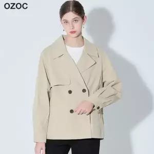 [오조크(OZOC)] 경쾌한 실용주의 트렌치형 숏점퍼 (택가격: 249000원)