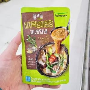 풀무원 바지락 냉이 된장 찌개 양념 130g 아이스박스포장
