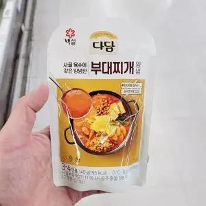 백설 다담 부대찌개 양념 140g 아이스박스포장