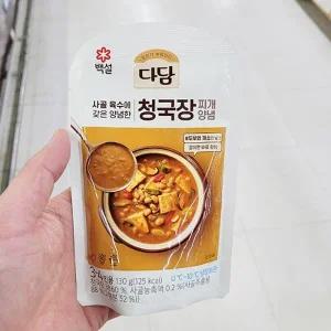 백설 다담 청국장 찌개 양념 140g 아이스박스포장