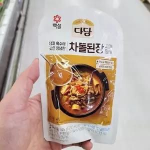 백설 다담 차돌 된장찌개 양념 145g 아이스박스포장