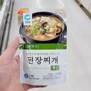 청정원 요리한수 된장찌개 양념 150g 아이스박스포장