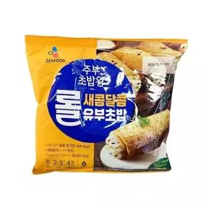 CJ 주부 초밥왕 롤 새콤달콤 유부초밥 229g 아이스박스포장
