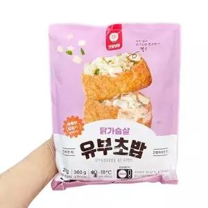 천일냉동 닭가슴살 유부초밥 360g 아이스박스포장