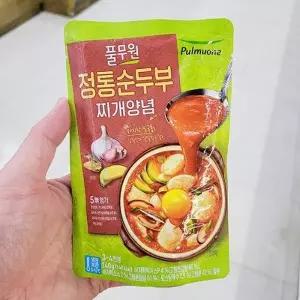 풀무원 정통 순두부 찌개 양념 140g 아이스박스포장