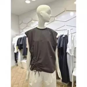 품절임박 ZOOC 사이드 셔링 캡소매 루즈핏 티셔츠 V262PSM941 2723963