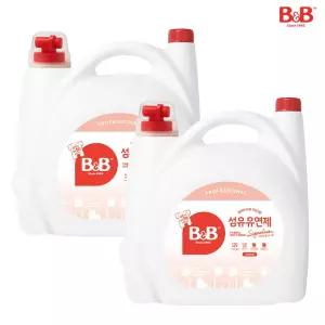 비앤비 대용량 유아 섬유유연제 자스민&로즈향 5,500ml X2개